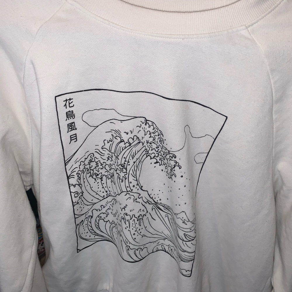 pacsun “the great wave off kanagawa” sweatshirt